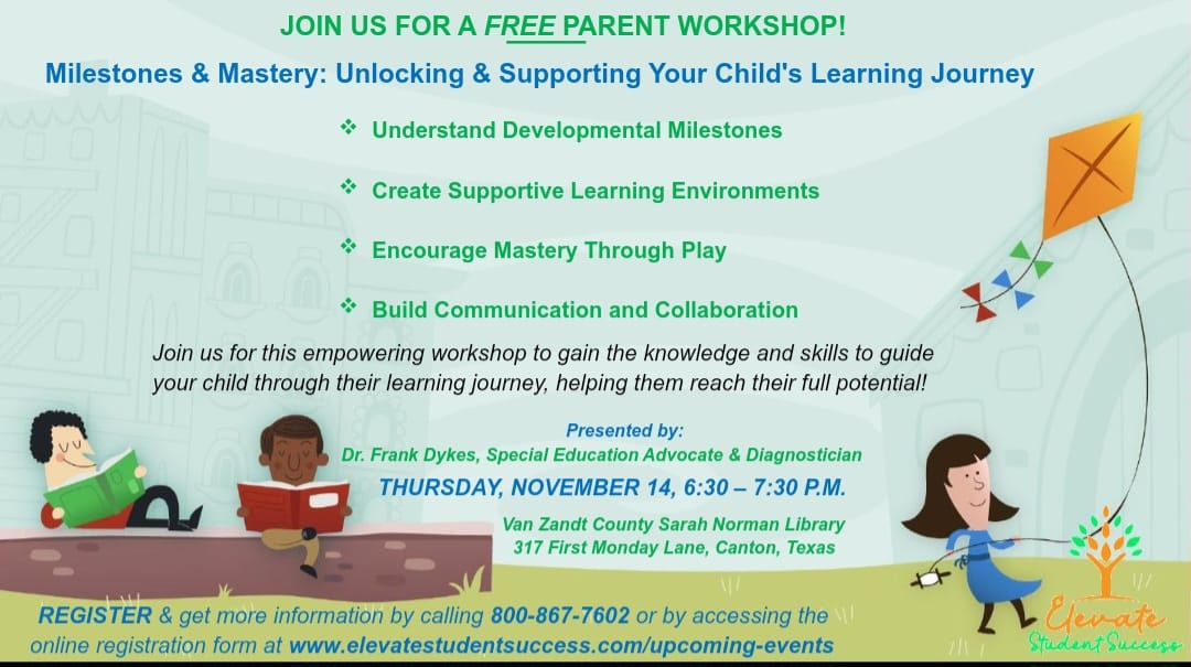 FREE PARENT WORKSHOP - Milestones and Mastery: Unlocking & Supporting your Child's Learning Journey