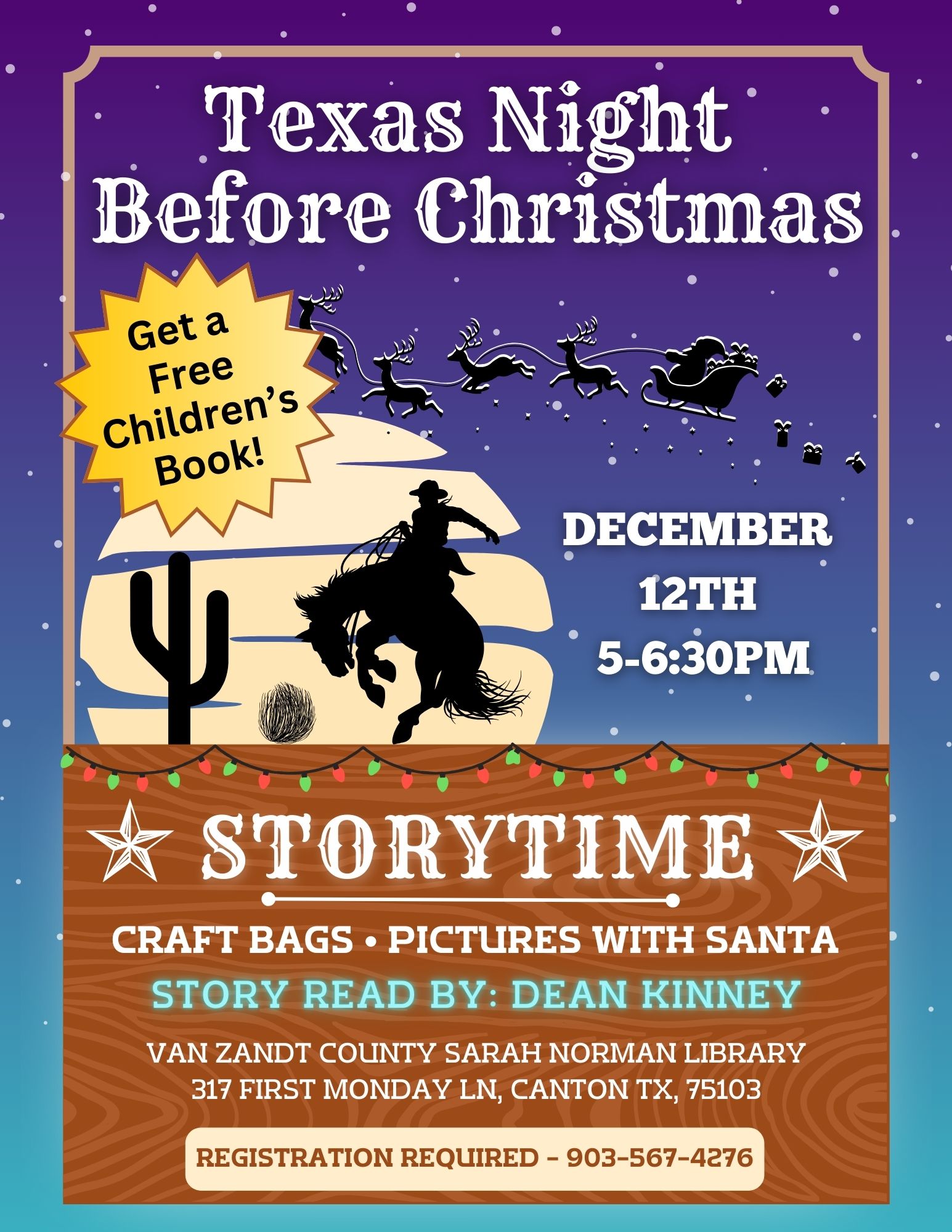 Texas Night Before Christmas Storytime